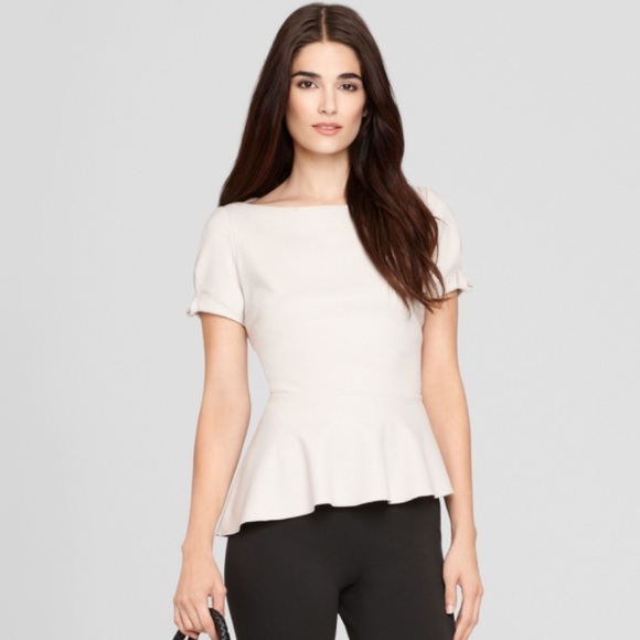 Elie Tahari | Gabby peplum top - Picture 1 of 9